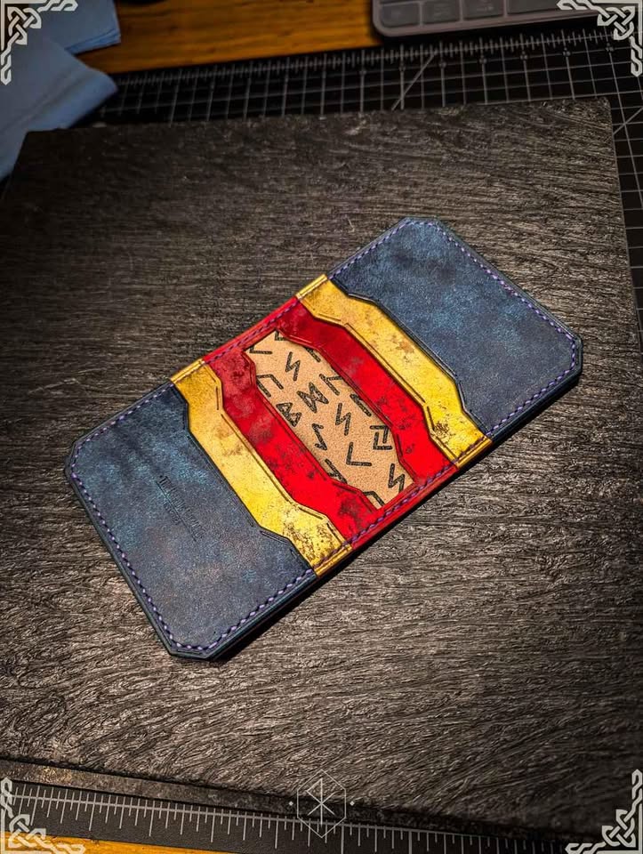 Einherjar Wallet in Gold, Ruby & Sapphire